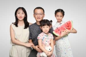 席金梅全家福