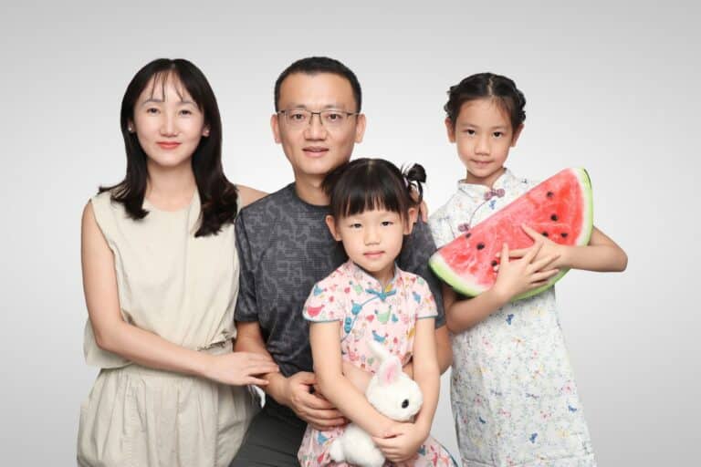 席金梅全家福