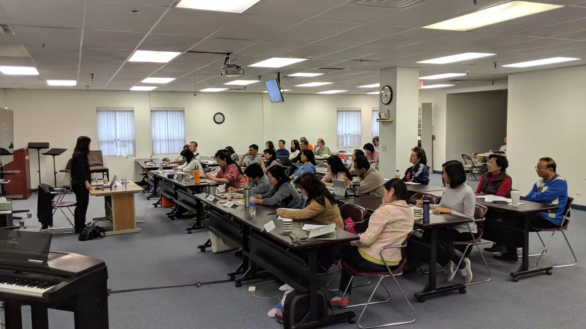 An in-person class at Logos Training Institute